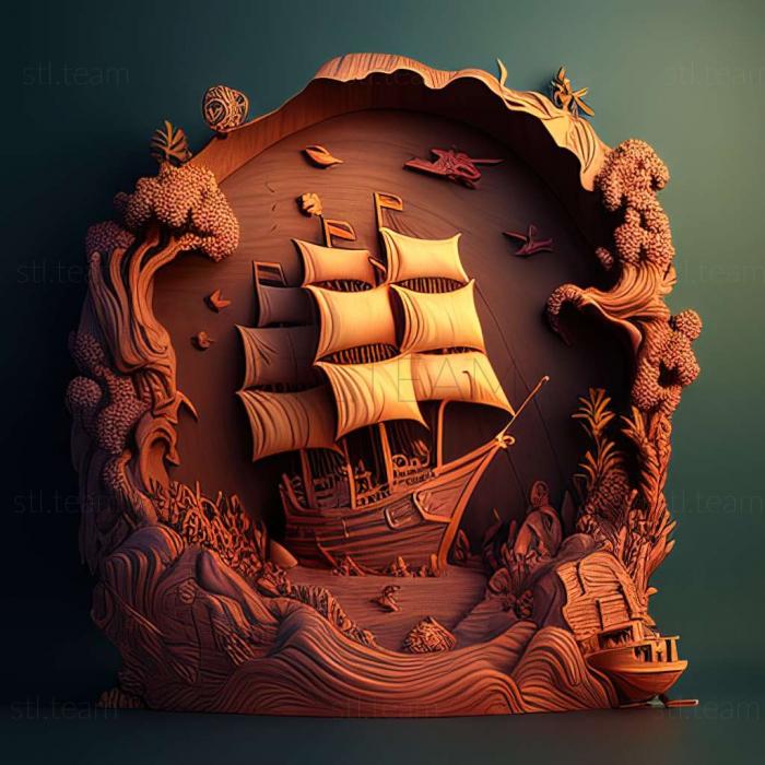 3D модель Игра Заброшенный остров Арканус (STL)
